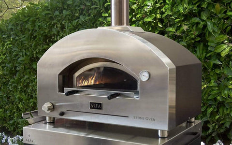 Image of ALFA Gas Stone Oven Cooper / Liquid Propane / 40in Alfa Pizza Gas Stone Oven
