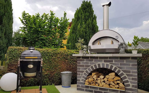 Image of ALFA Wood Fired Oven Alfa Pizza 4 Pizze Wood Fired Oven with Base