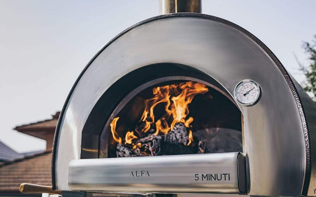 ALFA Wood Fired Oven Alfa Pizza 5 Minuti Wood Fired with Base