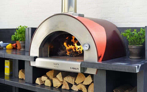 Image of ALFA Wood Fired Oven Alfa Pizza 5 Minuti Wood Fired with Base