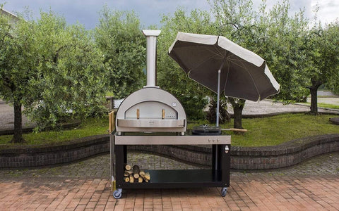 Image of ALFA Wood Fired Oven Cooper / Top Only / 40in Alfa Pizza 4 Pizze Wood Fired Oven with Base