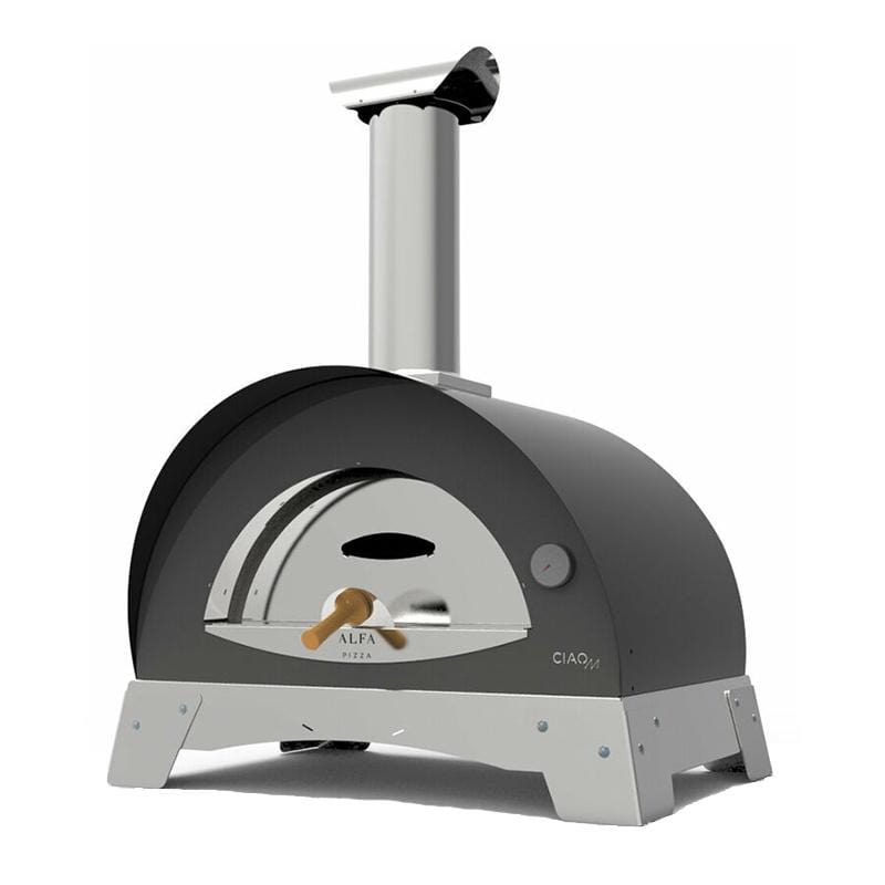 ALFA Wood Fired Oven Silver Grey / No-Attachment / No-Attachment Alfa Pizza CIAO Wood Fired Oven with Base