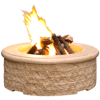 Image of American Fyre Designs Fire Pit Chiseled Fire Pit