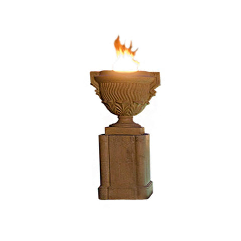 Image of American Fyre Designs Fire Urns Piage Fire Urn & Pedestal