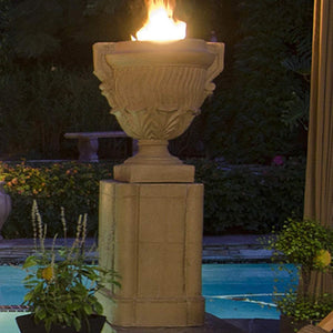 American Fyre Designs Piage Fire Urn & Pedestal