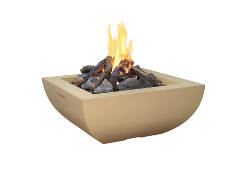 Image of American Fyre Designs Firebowls Bordeaux Square Fire Bowl