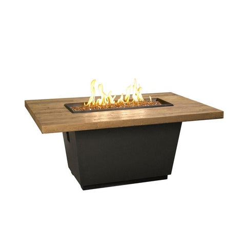 Image of American Fyre Designs Firetable Reclaimed Wood Cosmo Rectangle Firetable