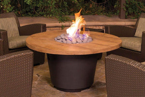 American Fyre Designs Reclaimed Wood Cosmo Round Firetable