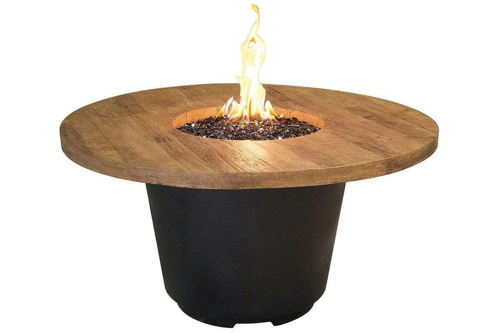 American Fyre Designs Firetable Reclaimed Wood Cosmo Round Firetable
