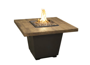 American Fyre Designs Reclaimed Wood Cosmo Square Firetable