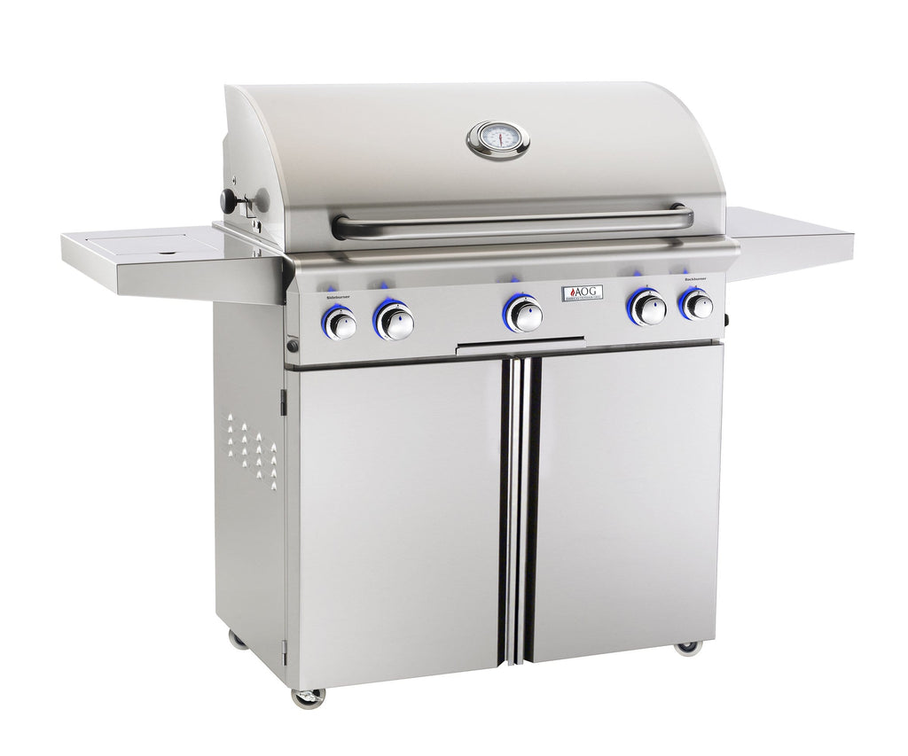 AOG Free Standing Grill AOG Free Standing " L" Series 36 Inch Gas Grill On Cart