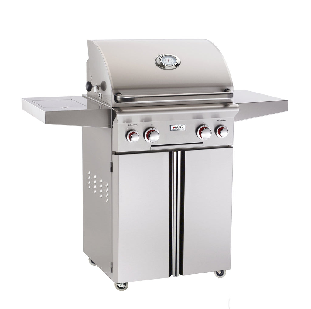AOG Free Standing Grill AOG Free Standing " T" Series 24 Inch Gas Grill On Cart
