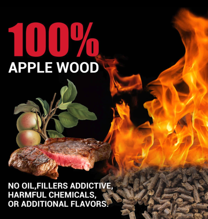 Asmoke Pellets Asmoke 100% Applewood Pellets