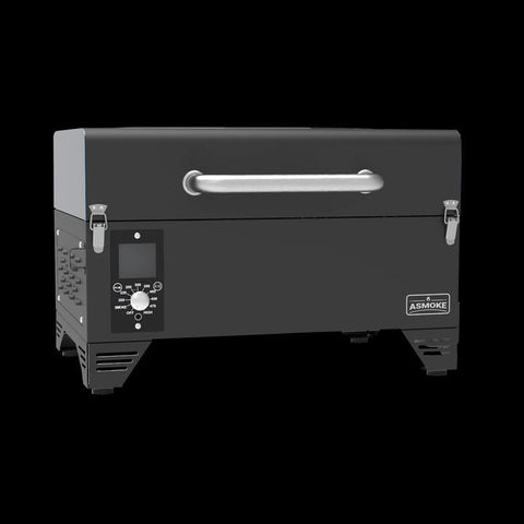 Image of Asmoke Pellets Grill CINDER BLACK Asmoke As300 Portable Grill Free Starter Kit + Bonus 40 Lbs of Applewood Pelletsobe)