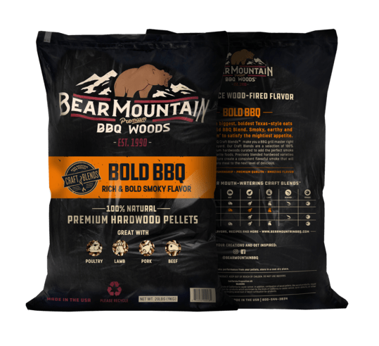 Bear Mountain Pellets Bear Mountain Bold bbq craft blends™ wood pellets