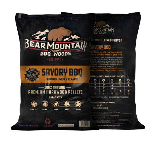 Bear Mountain Pellets Bear Mountain Savory bbq craft blends™ wood pellets