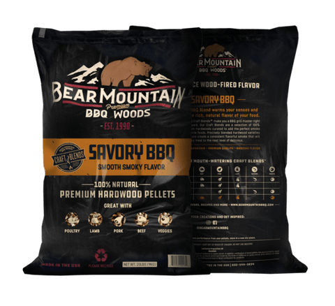 Bear Mountain Pellets Bear Mountain Savory bbq craft blends™ wood pellets