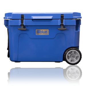 Blue Coolers Companion Cooler Blue Blue Coolers 55 Quart Ice Vault Roto-Molded Cooler (w/ Wheels)