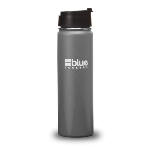 Blue Coolers Companion Cooler Grey Blue Coolers Drinkware 20 oz. Steel Double-wall Vacuum Insulated Flask (Snap Top Lid)