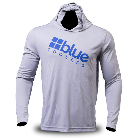 Blue Coolers Shirt Grey Blue Coolers Apparel Performance Shirt