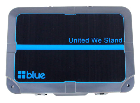 Image of Blue Coolers Toppers Thin Blue Line Blue Coolers 100Q Custom Fit Marine Grade Cooler Toppers