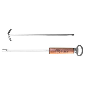 Burly Grill Accessories Burly 32 Inch Stainless Steel Fire Poker
