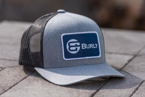 Image of Burly Grill Accessories Heather Grey and Charcoal Burly Trucker Hat