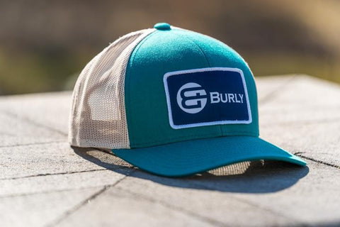 Image of Burly Grill Accessories Teal - Tan Burly Trucker Hat
