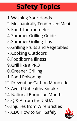 Image of Chicago BBQ Grills e-book USDA Grill Safety Tips