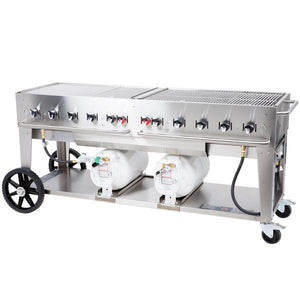 Crown Verity 60" Grill Package Liquid Propane Crown Verity Professional Series 72" Club Series Grill