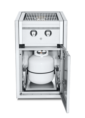 Crown Verity Built-In Cabinet Crown Verity Infinite Series Small Built-In Cabinet with Dual Side Burner & Propane Holder