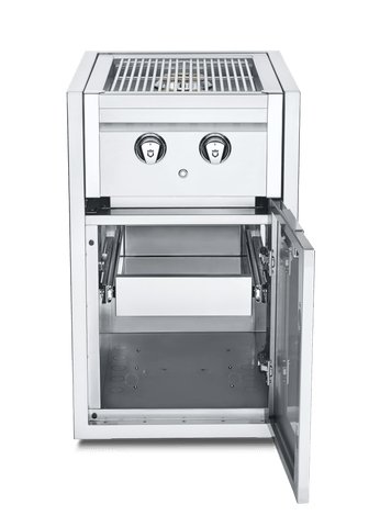 Image of Crown Verity Built-In Dual Side Burner Crown Verity Infinite Series Small Cabinet with Built-In Dual Side Burner & Single Drawer