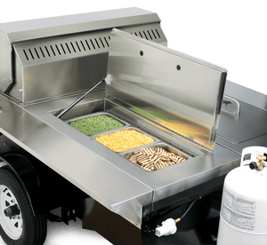 Crown Verity Tailgate Grill Liquid Propane Crown Verity Professional Series Towable Grill Tailgate Grill - 2 Lockable Compartments