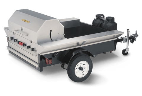 Crown Verity Tailgate Grill Liquid Propane Crown Verity Professional Series Towable Grill Tailgate Grill - 48" Grill with Open Bed