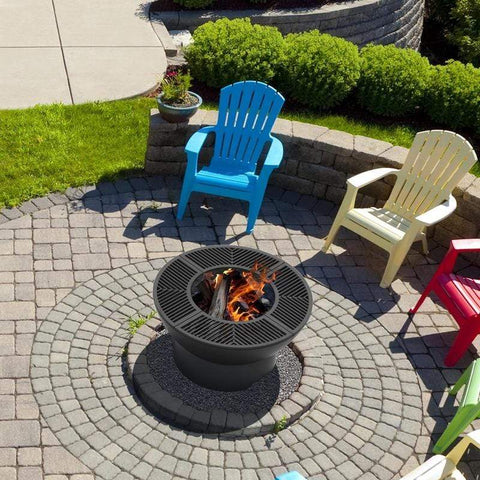 Image of Hearthstone Wood Fire Grill Hearthstone Cast Iron Fire Pit