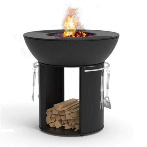Image of Hearthstone Wood Fire Grill None / None / None Hearthstone Cast Iron Fire Pit With Cooking Stand