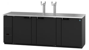 Hoshizaki Direct Draw Refrigerator DD95-S Hoshizaki DD95, Refrigerator, Three Section, Black Vinyl Back Bar Direct Draw, Solid Doors