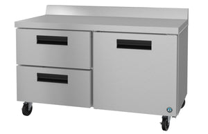 Hoshizaki Drawer Hoshizaki WR60A-D2, Refrigerator, Two Section Worktop, Drawer/Door Combo