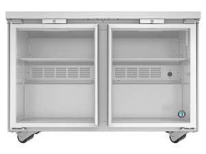 Hoshizaki Refrigerator and Freezers Hoshizaki UR48A-GLP01, Refrigerator, Two Section Undercounter, Stainless Doors