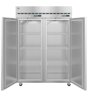 Hoshizaki DT2A-FS, Refrigerator and Freezer, Two Section Dual Temp Upright, Full Stainless Doors with Lock