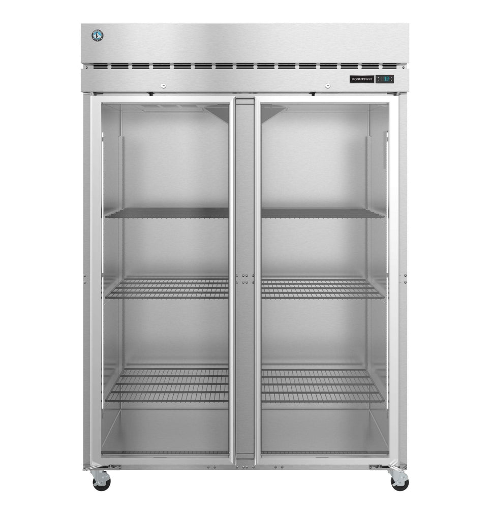 Hoshizaki F2A-FG, Freezer, Two Section Upright, Full Glass Doors with –  Chicago BBQ Grills