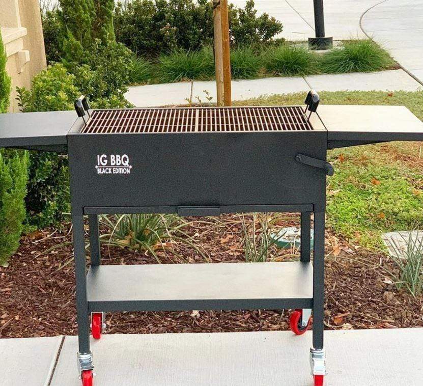 IG BBQ Charcoal Grill Black IG Matte Black Edition Barbecue