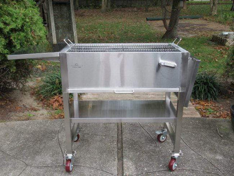 Image of IG BBQ Charcoal Grill Gray IG Charcoal BBQ-Stainless Steel Charcoal Grill