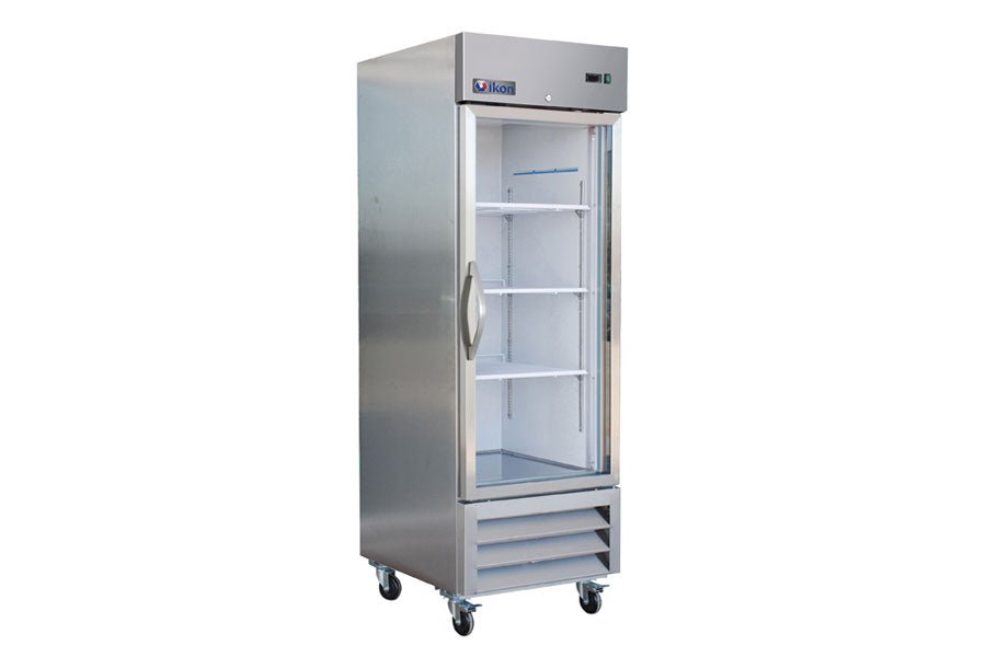 Ikon Refrigerator Ikon IB27FG Single Glass Door Bottom Mount Freezer