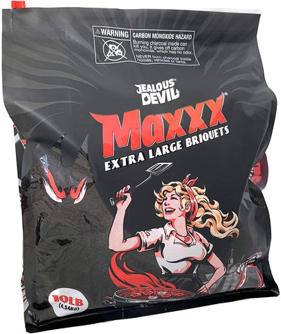Image of Jealous Devil Charcoal Jealous Devil Maxxx XL All Natural Hardwood Charcoal Pillow Briquets, 10 lb. Bag