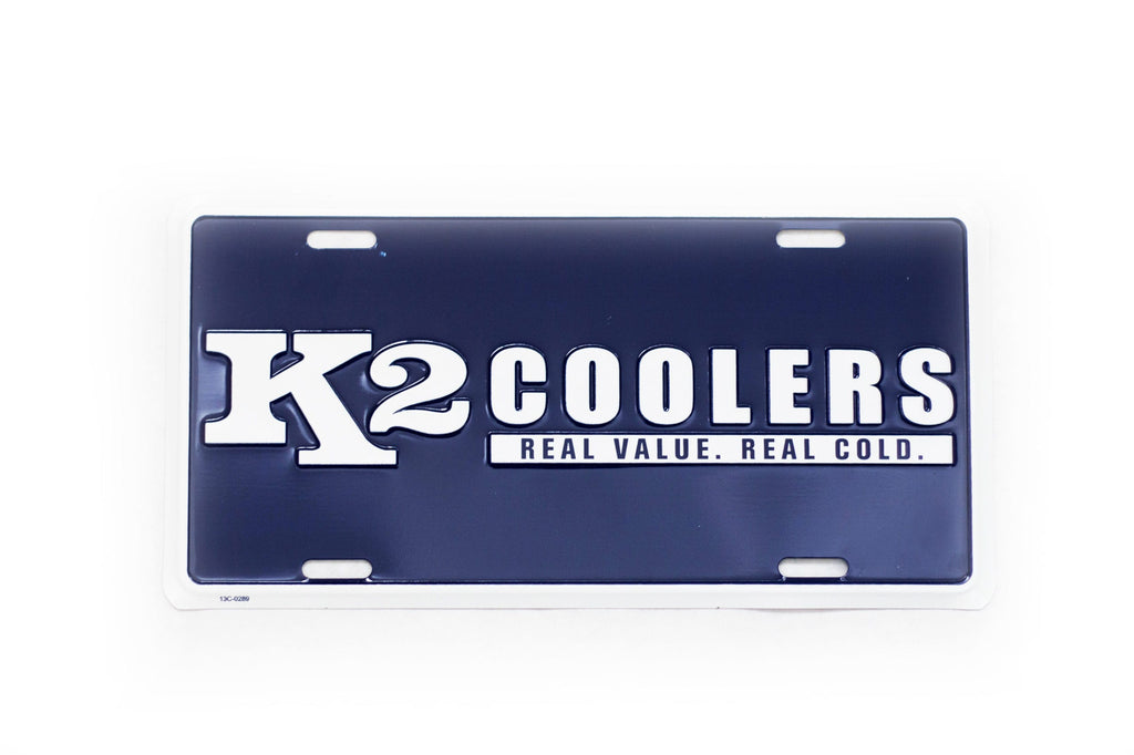 K2 Coolers Apparel & Gear Navy K2 Coolers License Plate