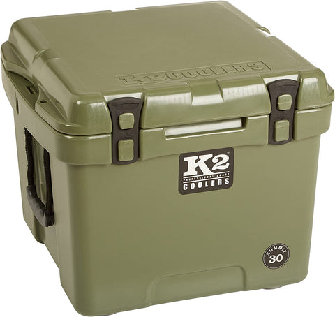 Image of K2 Coolers Coolers Duck Boat Green K2 Coolers Summit 30 Qt. Glacier White
