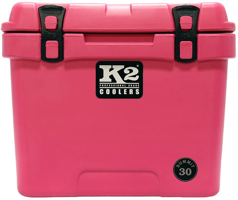 Image of K2 Coolers Coolers Pink K2 Coolers Summit 30 Qt. Glacier White