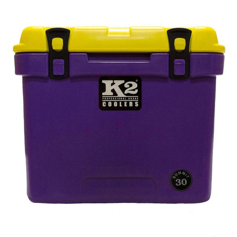 Image of K2 Coolers Coolers Purple/Yellow K2 Coolers Summit 30 Qt. Glacier White