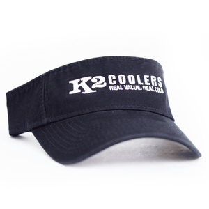 K2 Coolers Hats K2 Coolers Visor - Navy with White Logo